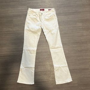 Lucky Brand Charlie Baby Boot White Jeans Size 6/28
